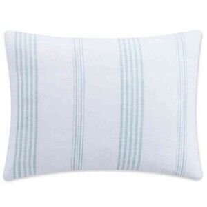 KAS Room Standard Shams Clifton Aqua Pillow Sham Summer Set of 2 Dorm Room